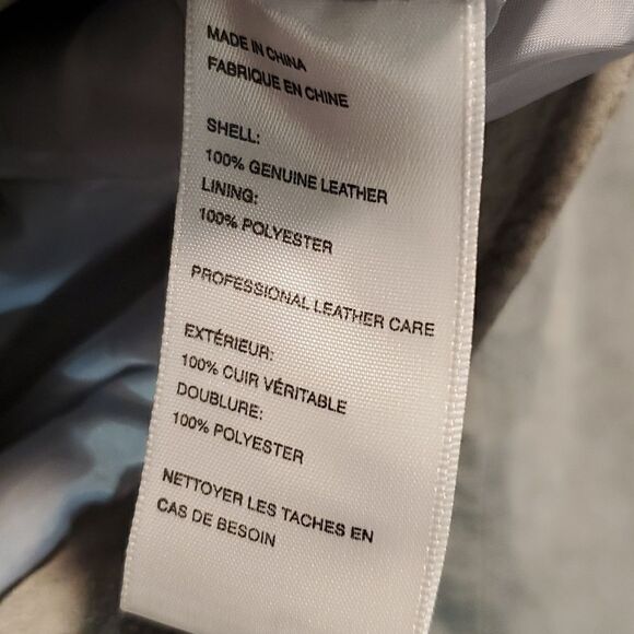 Silence and noise gray leather moto jacket - Picture 8 of 10